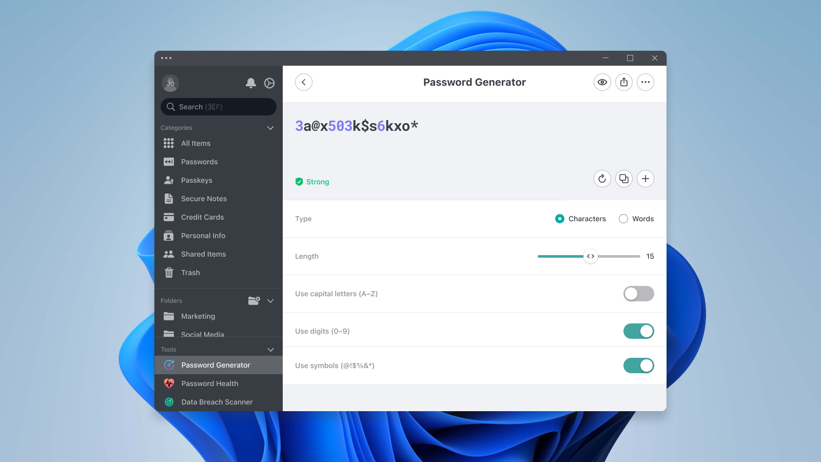 Let The Password Manager Generate a Password for You!